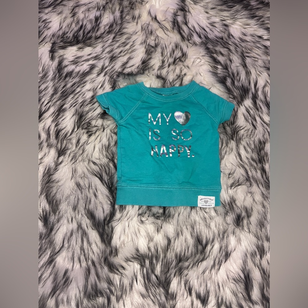 Carter’s My Heart is So Happy Short Sleeve Sweater 6M